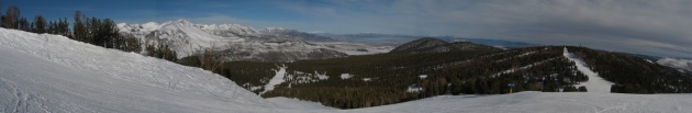 view from june mountain rainbow ridge