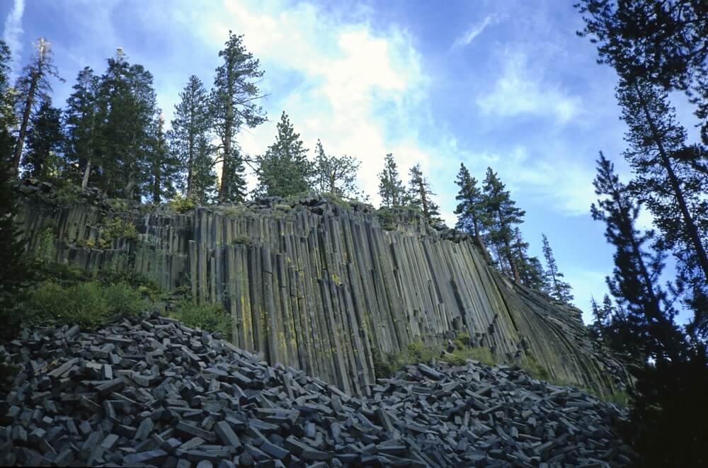 A view of Devils Postpile National Monument.